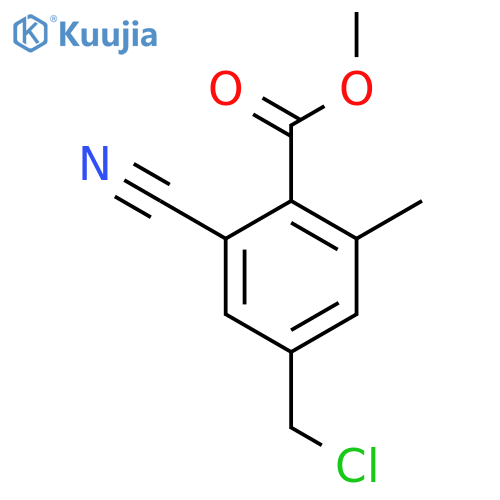 Methyl 4-chloromethyl-2-cyano-6-methylbenzoate structure