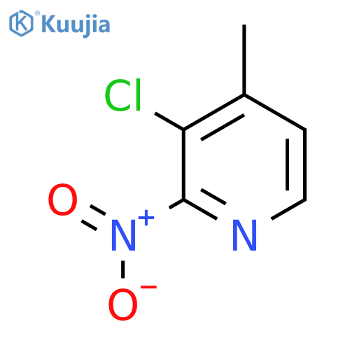 3-Chloro-4-methyl-2-nitropyridine structure