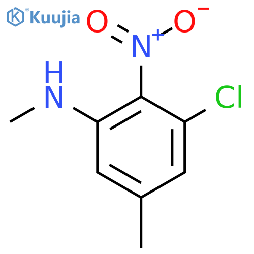 3-Chloro-N,5-dimethyl-2-nitroaniline structure