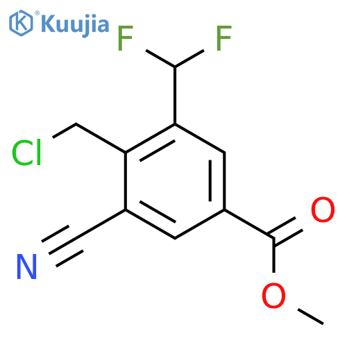 Methyl 4-chloromethyl-3-cyano-5-(difluoromethyl)benzoate structure