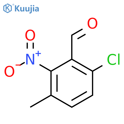 6-Chloro-3-methyl-2-nitrobenzaldehyde structure