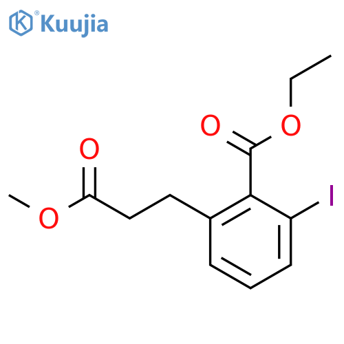 Ethyl 2-iodo-6-(3-methoxy-3-oxopropyl)benzoate structure