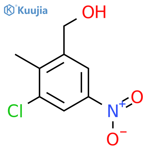 3-Chloro-2-methyl-5-nitrobenzyl alcohol structure