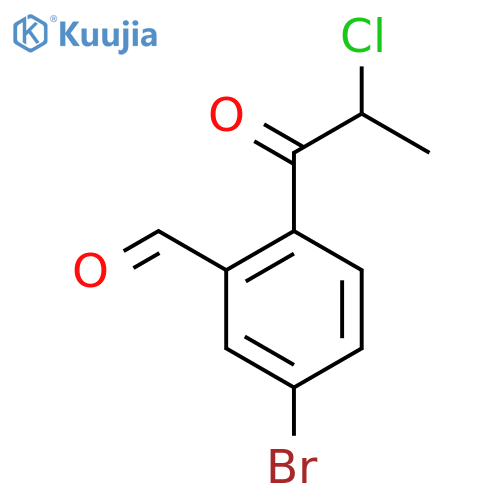 5-Bromo-2-(2-chloropropanoyl)benzaldehyde structure