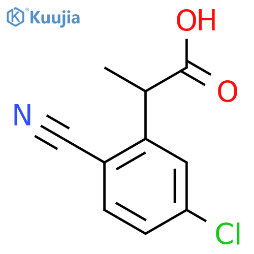 5-Chloro-2-cyanophenylpropanoic acid structure