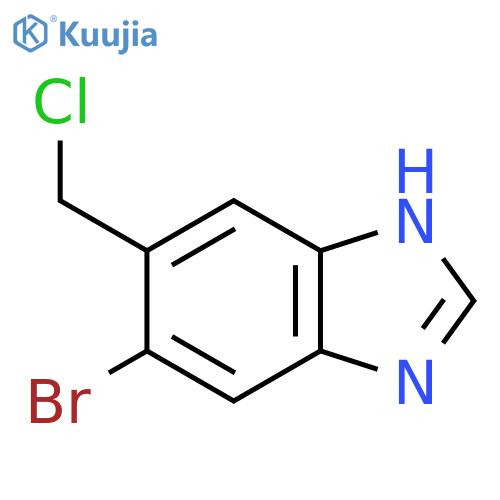6-Bromo-5-chloromethyl-1H-benzimidazole structure