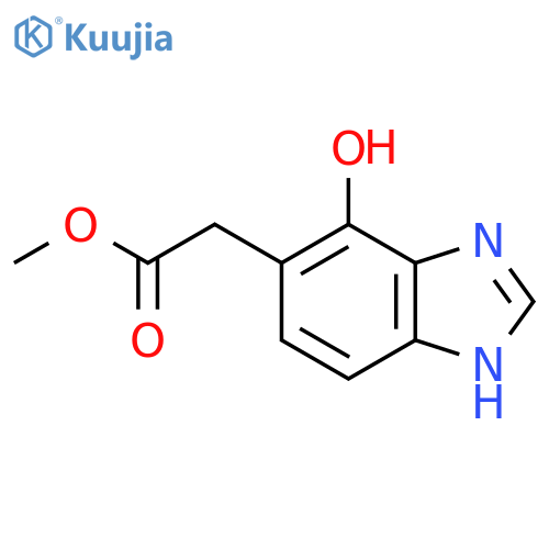 Methyl 4-hydroxy-1H-benzimidazole-5-acetate structure