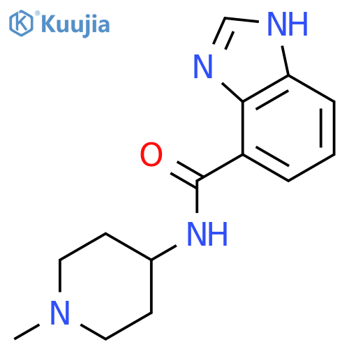 1H-Benzimidazole-4-carboxamide, N-(1-methyl-4-piperidinyl)- structure