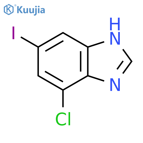 7-Chloro-5-iodo-1H-benzimidazole structure
