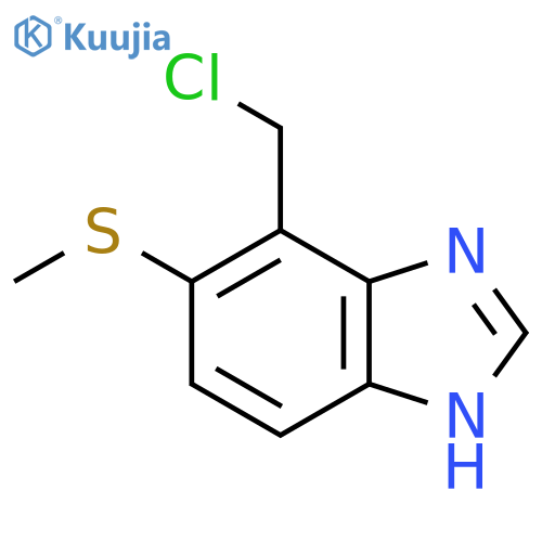 7-Chloromethyl-6-methylthio-1H-benzimidazole structure