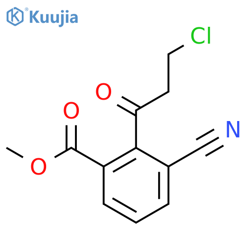 Methyl 2-(3-chloropropanoyl)-3-cyanobenzoate structure