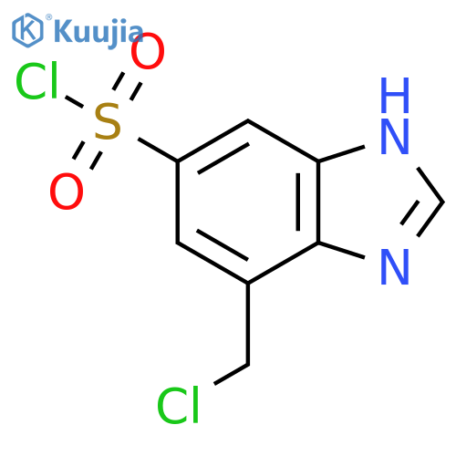 7-Chloromethyl-1H-benzimidazole-5-sulfonyl chloride structure