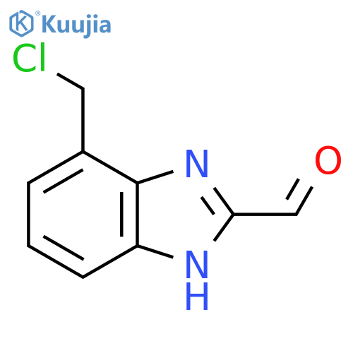 4-Chloromethyl-2-formyl-1H-benzimidazole structure