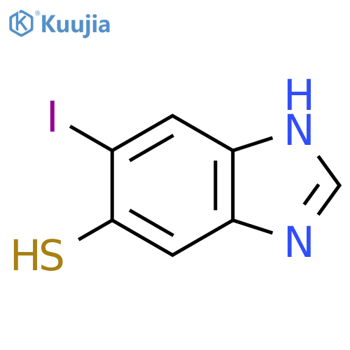6-Iodo-5-mercapto-1H-benzimidazole structure