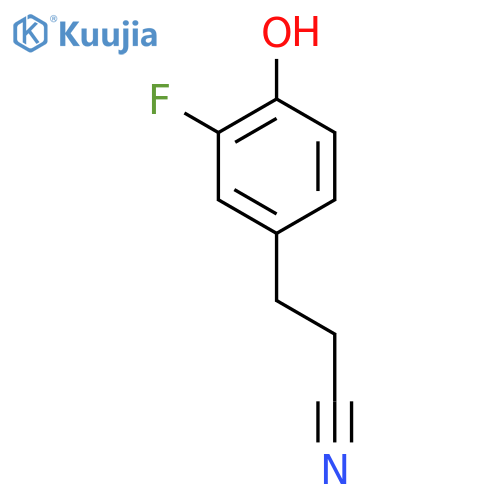 3-Fluoro-4-hydroxyphenylpropanenitrile structure