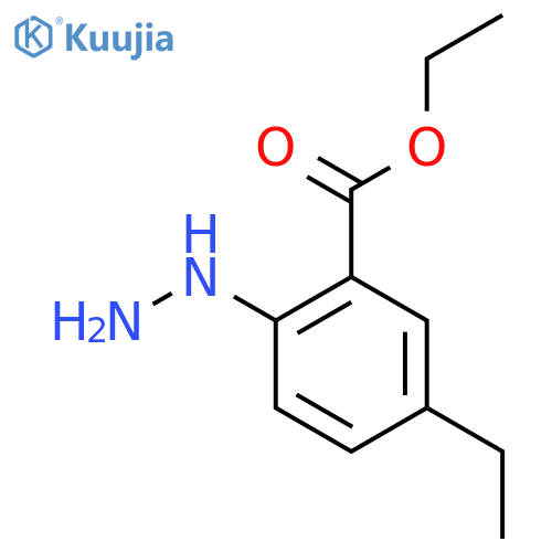 Ethyl 5-ethyl-2-hydrazinylbenzoate structure