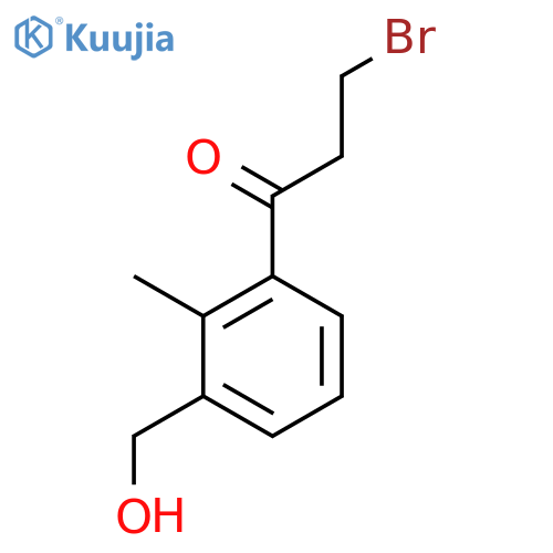 3-(3-Bromopropanoyl)-2-methylbenzyl alcohol structure
