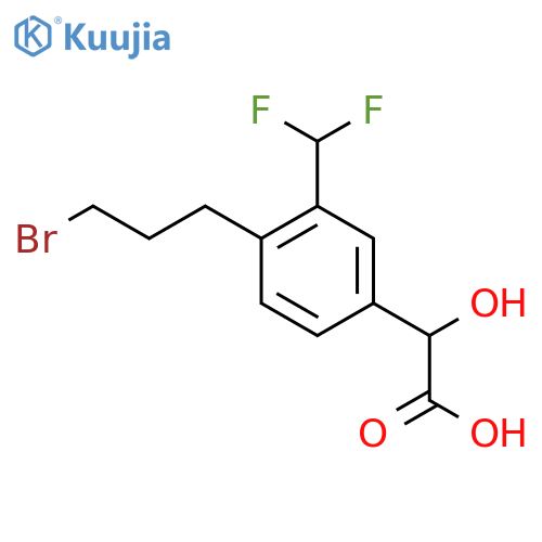 4-(3-Bromopropyl)-3-(difluoromethyl)mandelic acid structure