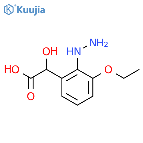 3-Ethoxy-2-hydrazinylmandelic acid structure