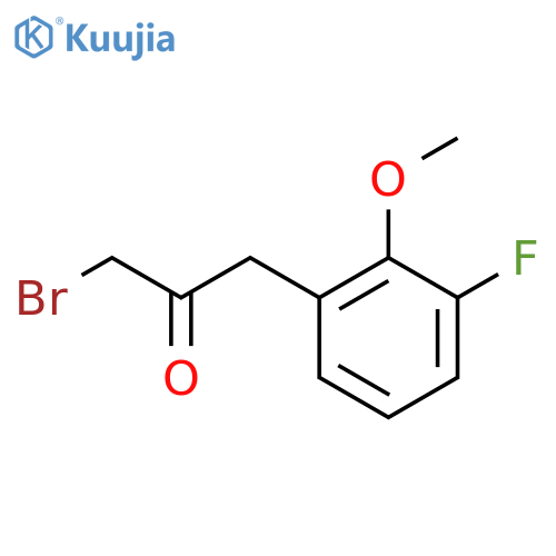 1-Bromo-3-(3-fluoro-2-methoxyphenyl)propan-2-one structure