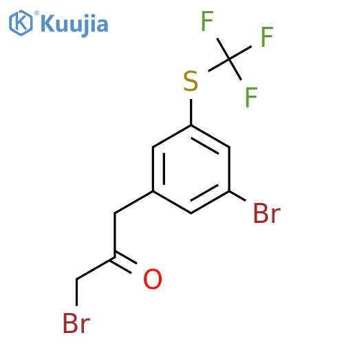 1-Bromo-3-(3-bromo-5-(trifluoromethylthio)phenyl)propan-2-one structure