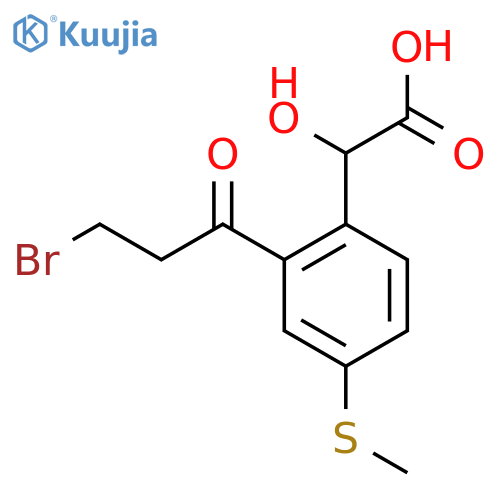 2-(3-Bromopropanoyl)-4-(methylthio)mandelic acid structure