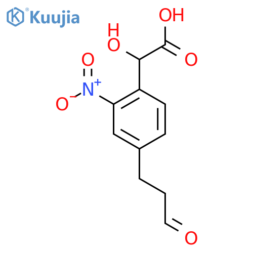 2-Nitro-4-(3-oxopropyl)mandelic acid structure
