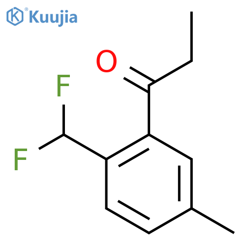 1-(2-(Difluoromethyl)-5-methylphenyl)propan-1-one structure