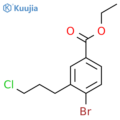 Ethyl 4-bromo-3-(3-chloropropyl)benzoate structure