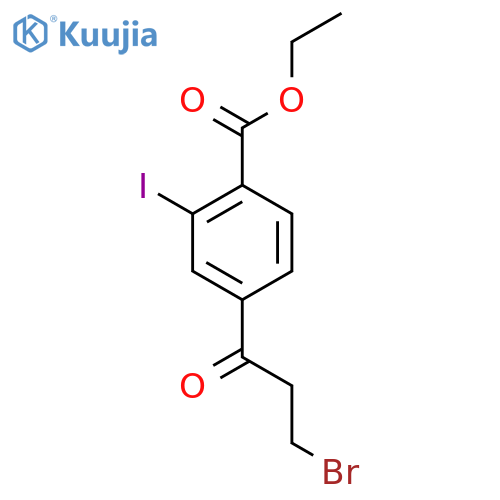 Ethyl 4-(3-bromopropanoyl)-2-iodobenzoate structure