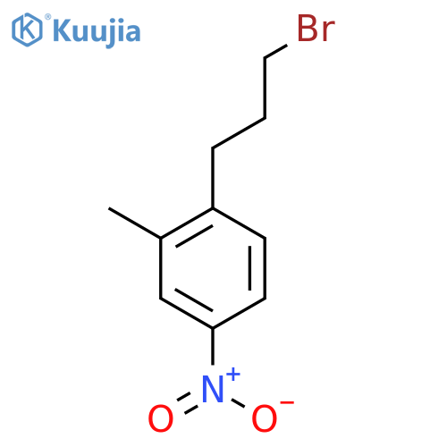 2-(3-Bromopropyl)-5-nitrotoluene structure