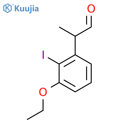 3-Ethoxy-2-iodophenylpropanal structure