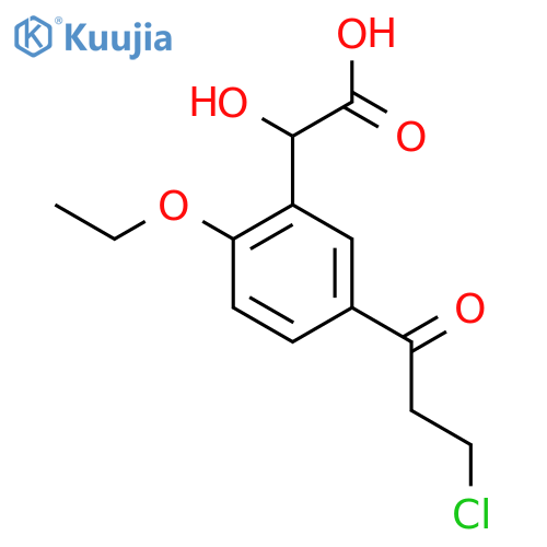 5-(3-Chloropropanoyl)-2-ethoxymandelic acid structure