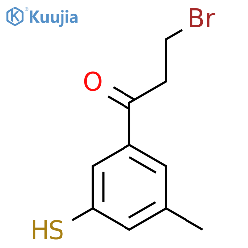 3-(3-Bromopropanoyl)-5-methylthiophenol structure
