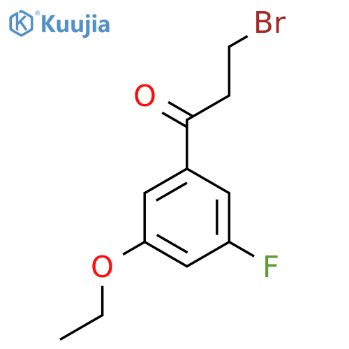 3-Bromo-1-(3-ethoxy-5-fluorophenyl)propan-1-one structure
