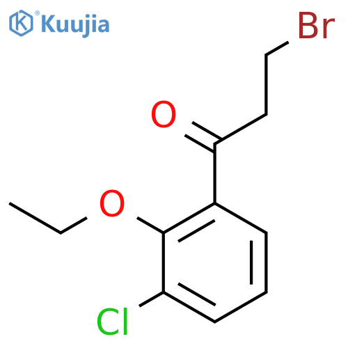 3-Bromo-1-(3-chloro-2-ethoxyphenyl)propan-1-one structure