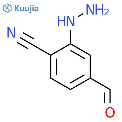 2-Cyano-5-formylphenylhydrazine structure