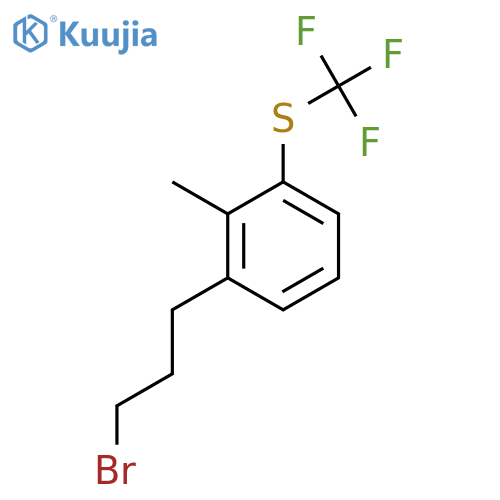 2-(3-Bromopropyl)-6-(trifluoromethylthio)toluene structure