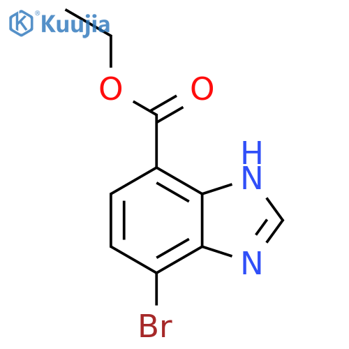 Ethyl 4-bromo-1H-benzimidazole-7-carboxylate structure