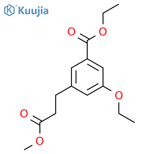 Ethyl 3-ethoxy-5-(3-methoxy-3-oxopropyl)benzoate structure