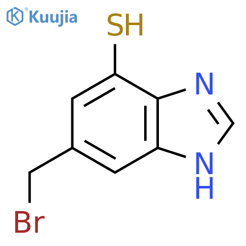 6-Bromomethyl-4-mercapto-1H-benzimidazole structure