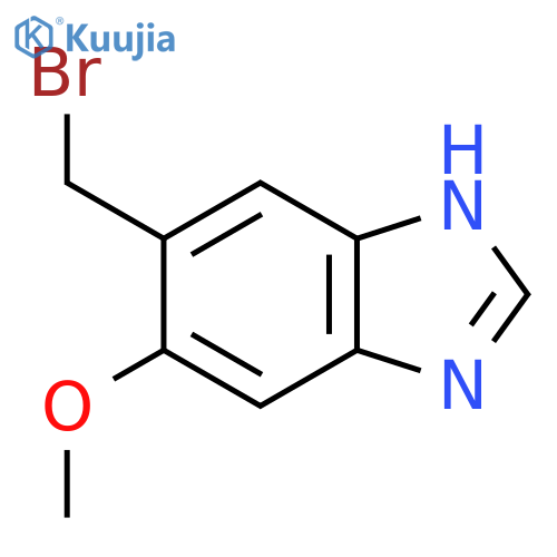 5-Bromomethyl-6-methoxy-1H-benzimidazole structure