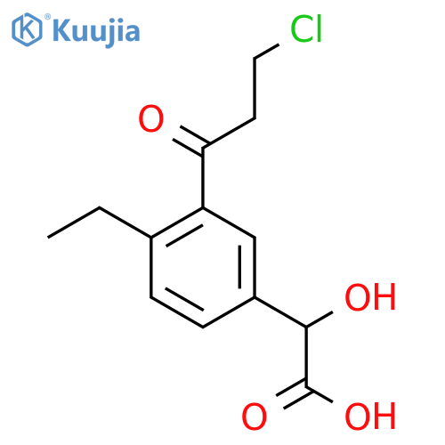 3-(3-Chloropropanoyl)-4-ethylmandelic acid structure