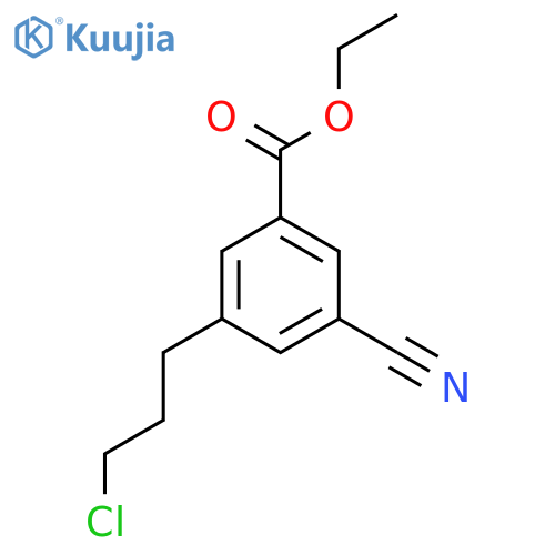 Ethyl 3-(3-chloropropyl)-5-cyanobenzoate structure