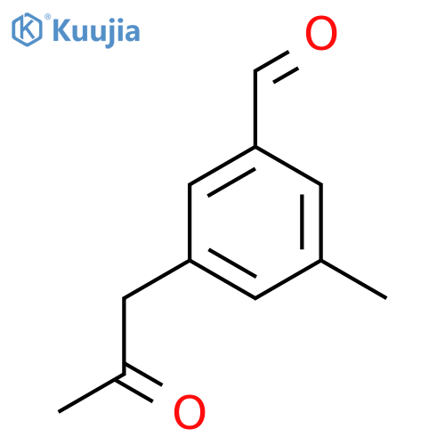3-Methyl-5-(2-oxopropyl)benzaldehyde structure