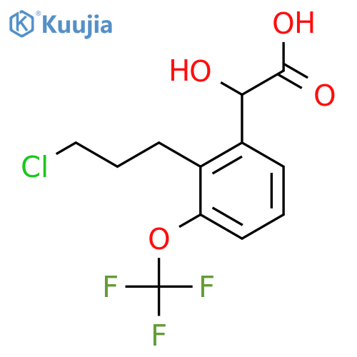 2-(3-Chloropropyl)-3-(trifluoromethoxy)mandelic acid structure