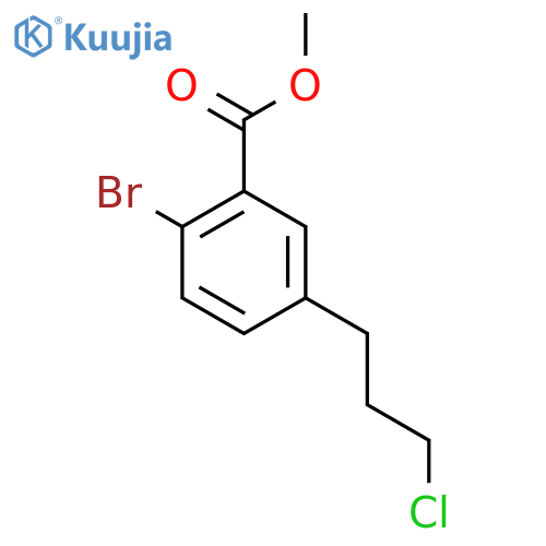 Methyl 2-bromo-5-(3-chloropropyl)benzoate structure
