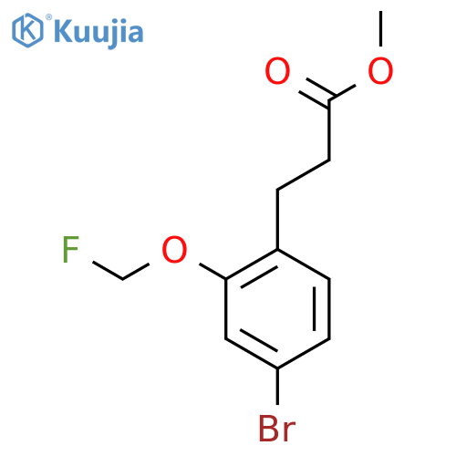 Methyl 3-(4-bromo-2-(fluoromethoxy)phenyl)propanoate structure