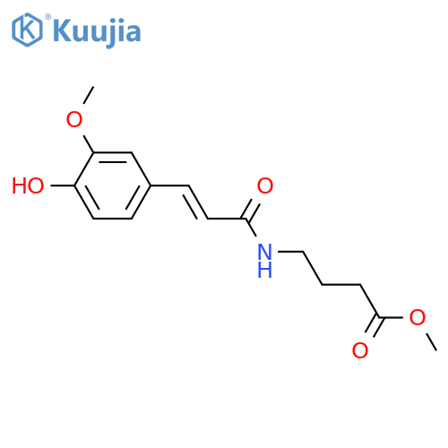 4-Aminobutanoic acid; N-(4-Hydroxy-3-methoxy-E-cinnamoyl), Me ester structure