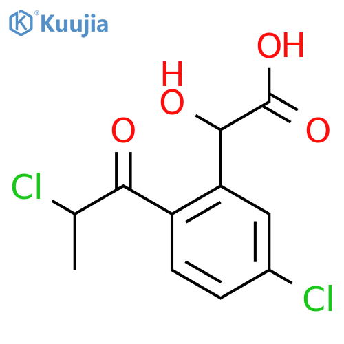 5-Chloro-2-(2-chloropropanoyl)mandelic acid structure